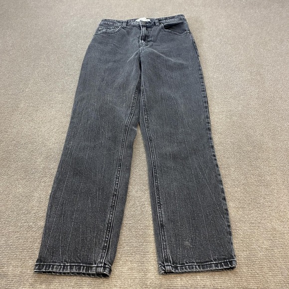 Abercrombie & Fitch Denim - Abercrombie & Fitch Mom Jeans Womens 25 Gray High Rise Curve Love Straight Leg